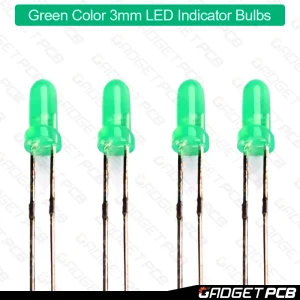 Green Color 3mm LED Light 3mm Round LED Bulbs