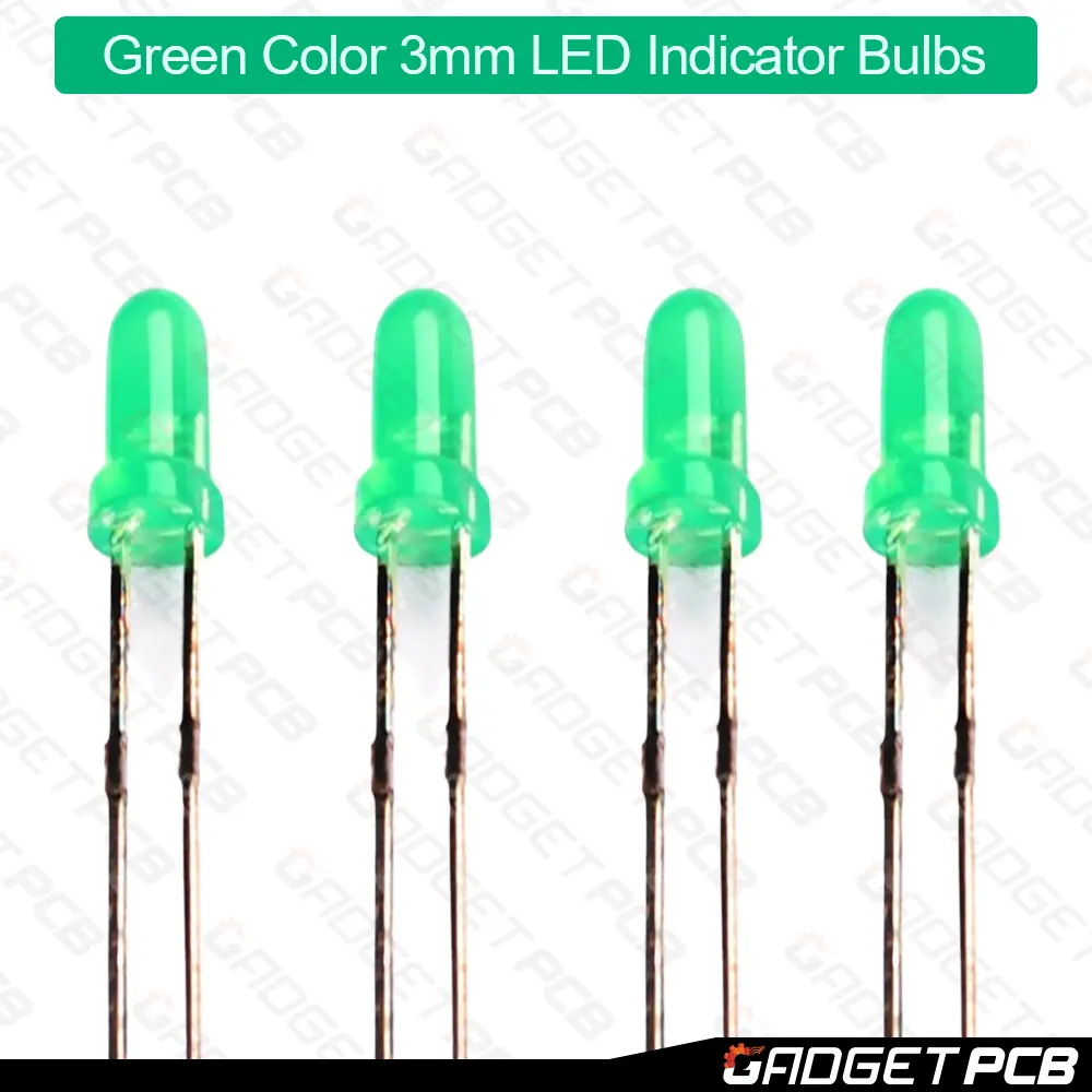 Green Color 3mm LED Light 3mm Round LED Bulbs Light Emitting Diode 3mm Green LED Bulb 3mm Green LED For Indicator LED Bulbs 1 Green Color 3mm LED Light 3mm Round LED Bulbs