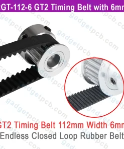 gt2 timing belt 112mm width 6mm endless 3