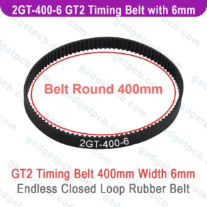 Alternative view of 400-2GT-6 GT2 Timing Belt 400mm Width 6mm Endless Closed Loop Belt 200 Teeth For CNC Machine Parts