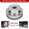 60 Teeth GT2 Timing Pulley Bore 8mm Belt with 10mm Aluminum