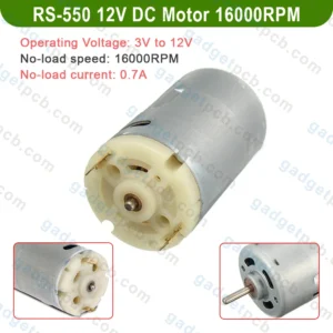 Heavy Duty High-Speed DC 12V Motor RS-550 DC Motor Electric Power Tools Drill Motor DC 12V Motor 6 High-Speed DC 12V Motor RS-550 DC Motor