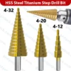 HSS Titanium Step Drill Bit 4-12mm 4-20mm