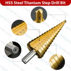 HSS Titanium Step Drill Bit Set 4-12mm 4-20mm 4-32mm Metal Hole Cutter Wood Core Drilling Hole Tool 6 HSS Titanium Step Drill Bit Set 4-12mm 4-20mm 4-32mm Metal Hole Cutter Wood Core Drilling Hole Tool - Image 3