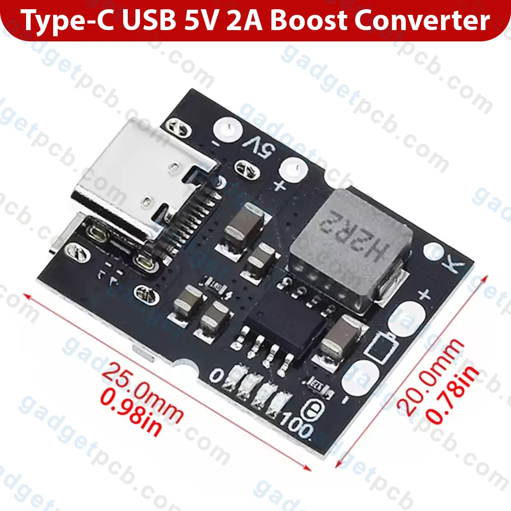 IP5306 Type-C USB 5V 2A Boost Converter Step-Up Power Module 5V 2A Power Bank Circuit Board 2 IP5306 Type-C USB 5V 2A Boost Converter Step-Up Power Module 5V 2A Power Bank Circuit Board - Image 2