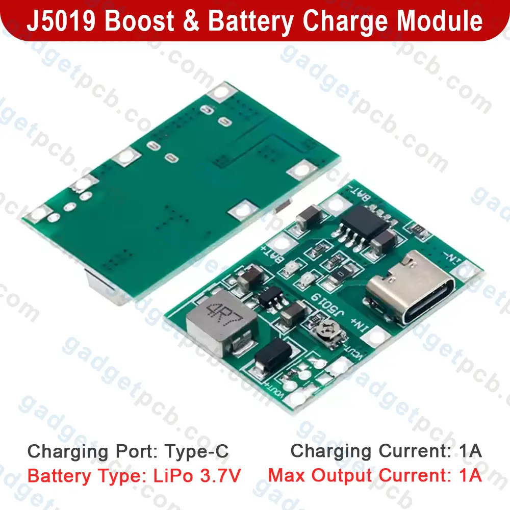J5019 Boost Module Type-C DC-DC Step Up and Down 4.2V-24V Boost Module 3.7V/4.2V Battery Charging Board 3 J5019 Boost Module Type-C DC-DC Step Up and Down 4.2V-24V Boost Module 3.7V/4.2V Battery Charging Board - Image 3