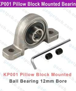 Alternative view of KP001 Bearing Pillow Block Mounted P001 Ball Bearing 12mm Bore For CNC Machine All Kinds Of Projects