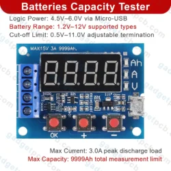 HW-586 ZB2L3 Lithium Battery Capacity Tester Module