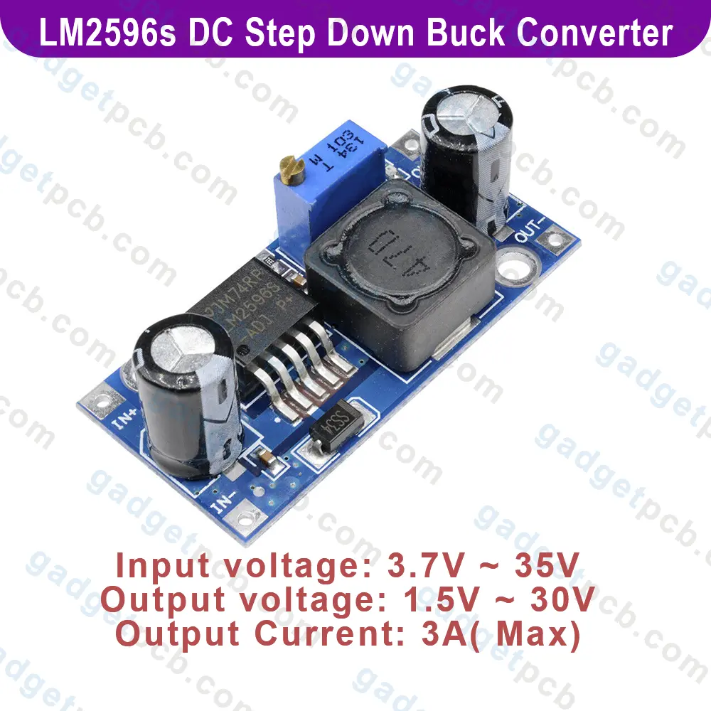 LM2596s DC-DC Step Down Buck Converter 3.7V-40V To 1.5V-35V 3A Adjustable Switches Buck Module 3 LM2596s DC-DC Step Down Buck Converter 3.7V-35V To 1.5V-35V