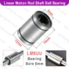 LM6UU Linear Motion Ball Bearings 6mm Bore