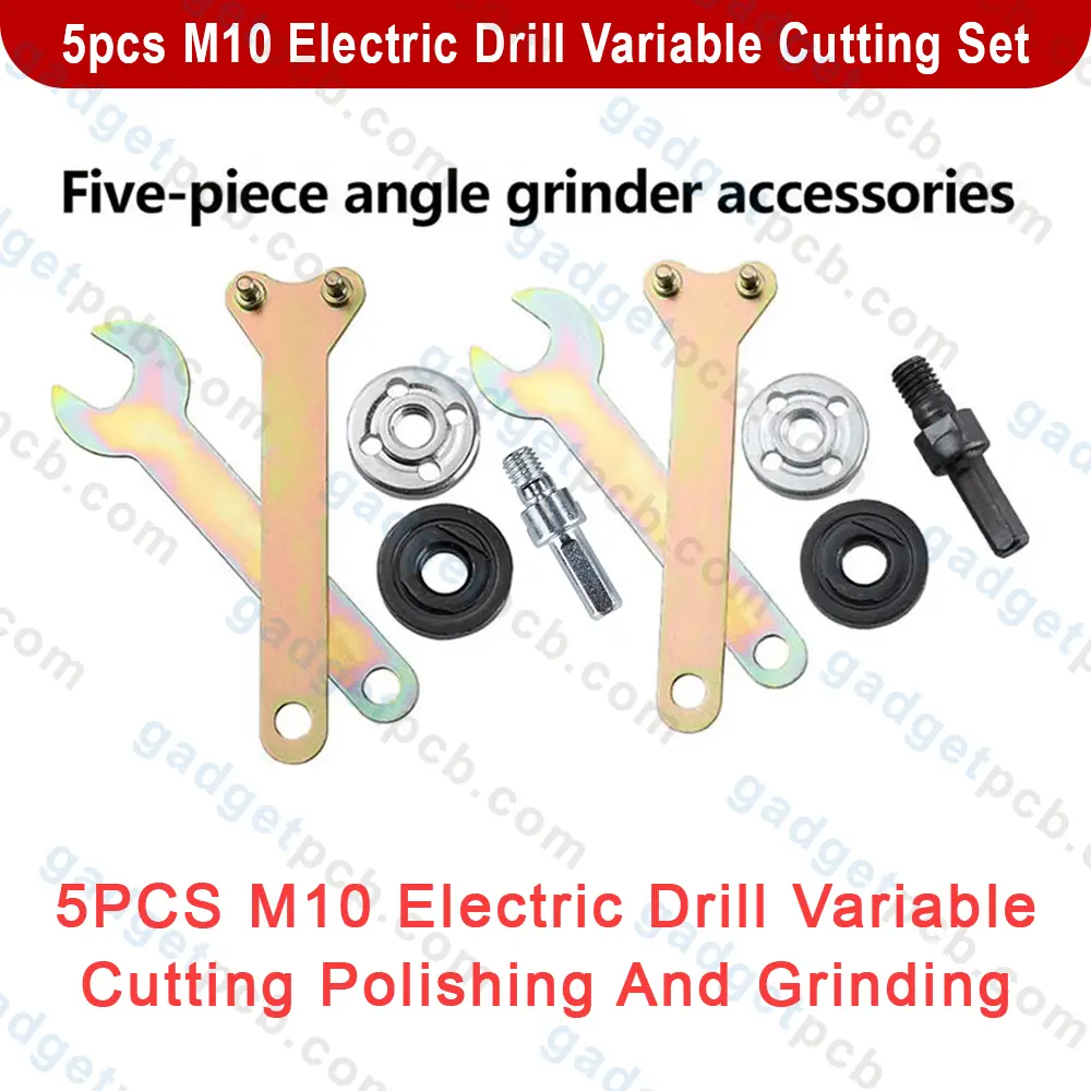 5pcs M10 Shank Electric Drill Angle grinder connecting rod Polishing Set Grinding Drill Cutting Set 3 5pcs M10 Shank Electric Drill angle grinder connecting rod Polishing Set