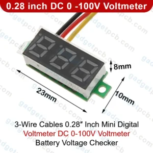 mini 0 28 inch dc 0 100v digital voltmeter 2