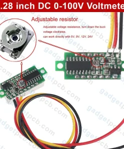 mini 0 28 inch dc 0 100v digital voltmeter 3