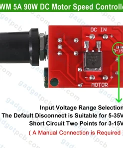 Mini PWM 5A 90W DC Motor Speed Controller Module