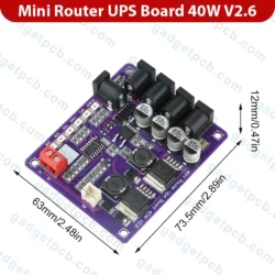 Mini Router UPS Power Board 40W V2.6 DC Output 5V/9V/12V With Battery Level for ONU & IP Camera - Image 3
