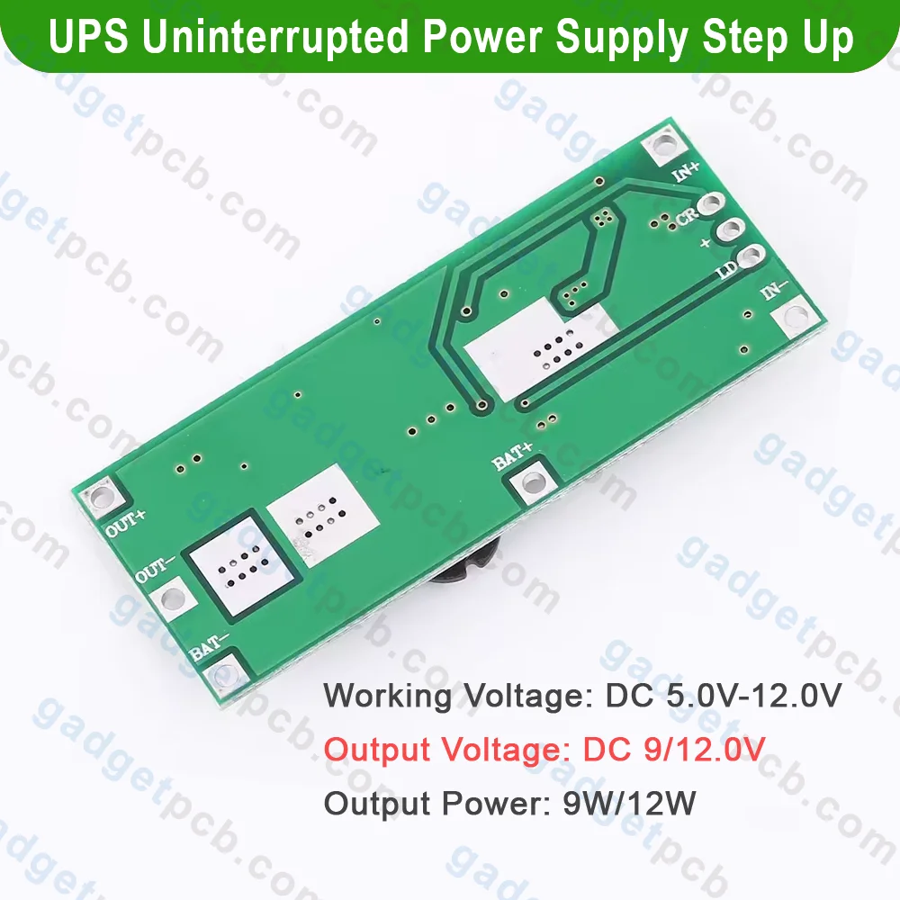 Mini UPS Uninterrupted Power Supply Module DC 5V-12V To 9V 12V Step Up Boost Voltage Converter 2 Mini UPS Uninterrupted Power Supply Module