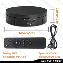 360 Degree Motorized Rotating Display Stand with Remote Control & Type-C USB Cable for Photography 7 motorized rotating display stand with remote 3