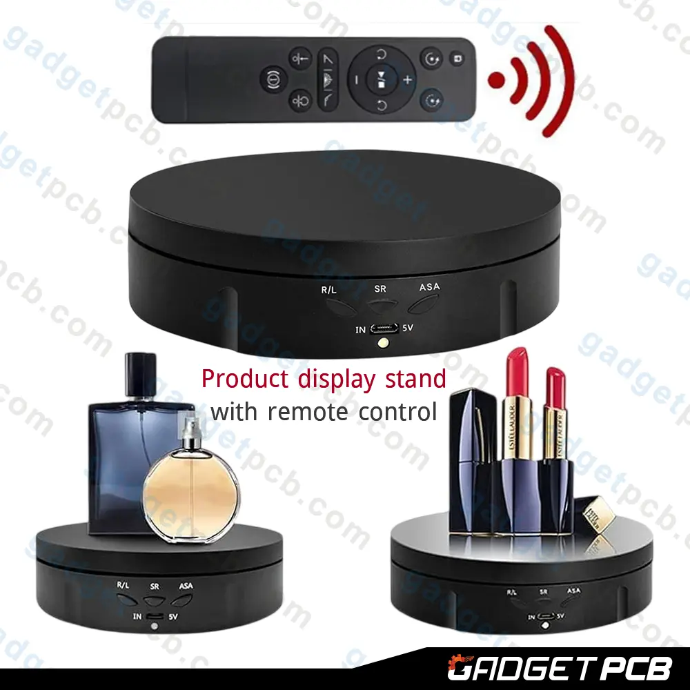 360 Degree Motorized Rotating Display Stand with Remote Control & Type-C USB Cable for Photography 1 360 Degree Motorized Rotating Display Stand with Remote