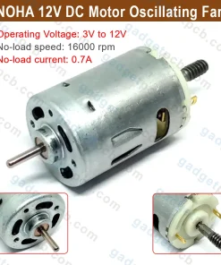 NOHA 12V DC Motor 5W DC Oscillating Fan Motor