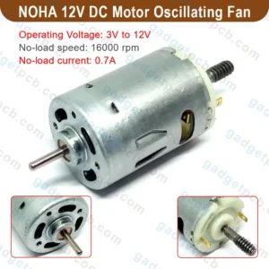 NOHA 12V DC Motor 5W DC Oscillating Fan Motor
