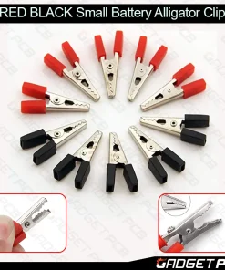 Red Black Small Battery Alligator Clip 33mm