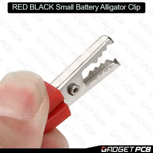 Red Black Small Battery Alligator Clip 33mm Red & Black Plastic Handle Alligator Clips Battery Connector 7 Red Black Small Battery Alligator Clip 33mm