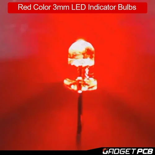 red color 3mm led light 3mm round led bulbs 3