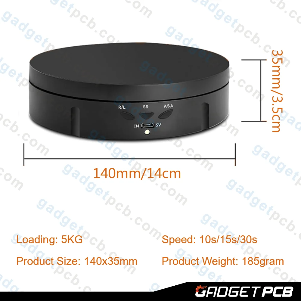Rotable Photography Display Stand 360 Degree Motorized Rotating Turntable Display Stand with Power Cable 4 Rotable Photography Display Stand 360 Degree Motorized Rotating Turntable Display Stand with Power Cable - Image 4