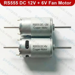 RS 555 DC 12V 6V Motor 3.2mm D-Shaft High Speed Fan Motor for Solar Fans Mini Chargers and DIY Tools - Image 3