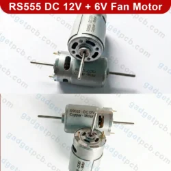 RS 555 DC 12V 6V Motor 3.2mm D-Shaft High Speed Fan Motor for Solar Fans Mini Chargers and DIY Tools - Image 4