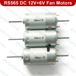 RS 565 Motor DC 12V 6V High-Speed Fan Motors 3.2mm D-Shaft for Mini Chargers, Solar Fans & DIY Tools - Image 3