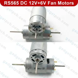 RS 565 Motor DC 12V 6V High-Speed Fan Motors 3.2mm D-Shaft for Mini Chargers, Solar Fans & DIY Tools - Image 4