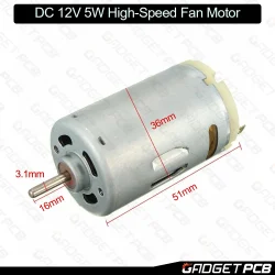 rs550 dc 12v 5w high speed motor 1