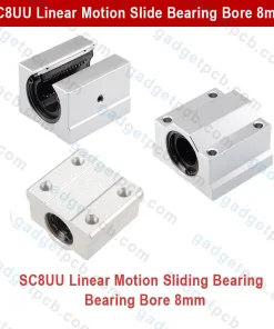 Aluminum SC8UU Linear Motion Ball Bearing Slide Bushing