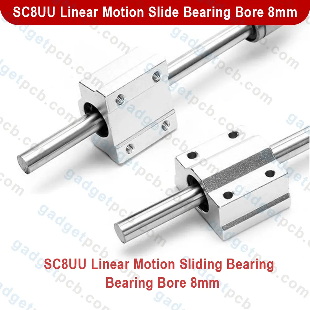 Aluminum SC8UU Linear Motion Ball Bearing Slide Bushing 34x30x22mm Linear Motion Shaft Bore 8mm 4 Aluminum SC8UU Linear Motion Ball Bearing Slide Bushing