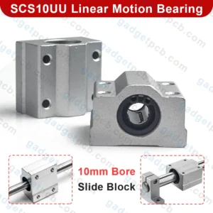 PCB Gear 44 SCS10UU Linear Ball Bearing Slide Block Units 10mm Bore
