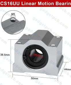 Alternative view of SCS16UU Linear Ball Bearing Slide Block Units 16mm Bore Diameter Shaft SC16UU Slide Block for CNC Machine