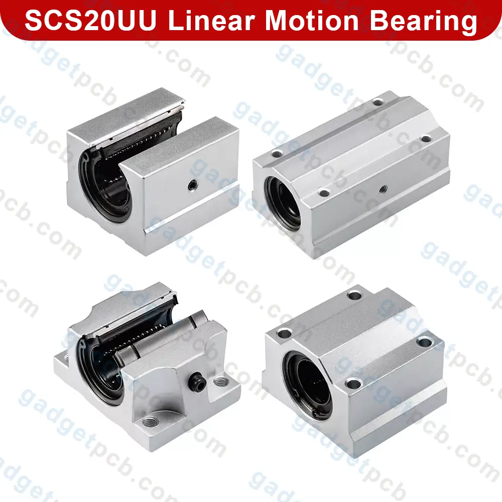 SCS20UU Linear Ball Bearing Slide Block Units 20mm Bore Diameter Shaft SC20UU Slide Block for CNC Machine 3 SCS20UU Linear Ball Bearing Slide Block Units 20mm Bore Diameter Shaft SC20UU Slide Block for CNC Machine - Image 3
