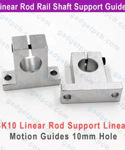 Alternative view of SK10 Linear Shaft Support Bore 10mm Aluminum SK10 Linear Motion Rail Clamping 10mm Rod Rail Guide Support