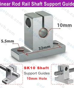 SK10 Linear Shaft Support Bore 10mm Aluminum