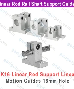 SK16 Linear Shaft Support Bore 16mm Aluminum SK16 Linear Motion Rail Clamping 16mm Rod Rail Guide Support 6 sk16 linear shaft support bore 16mm 2