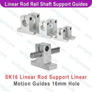 SK16 Linear Shaft Support Bore 16mm Aluminum SK16 Linear Motion Rail Clamping 16mm Rod Rail Guide Support - Image 3