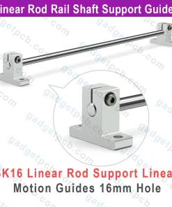 SK16 Linear Shaft Support Bore 16mm Aluminum SK16 Linear Motion Rail Clamping 16mm Rod Rail Guide Support 7 sk16 linear shaft support bore 16mm 3