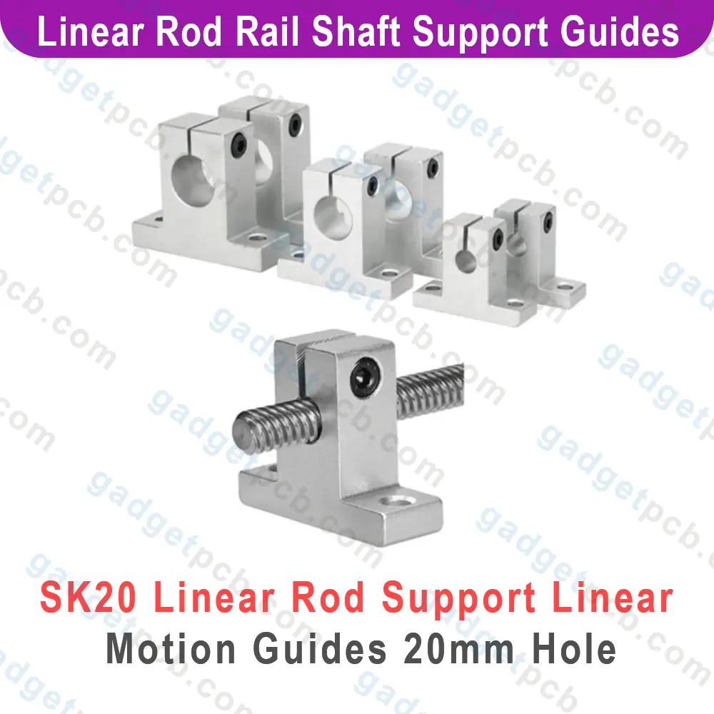 SK20 Linear Shaft Support Bore 20mm Aluminum SK20 Linear Motion Rail Clamping 20mm Rod Rail Guide Support 3 SK20 Linear Shaft Support Bore 20mm Aluminum SK20 Linear Motion Rail Clamping 20mm Rod Rail Guide Support - Image 3