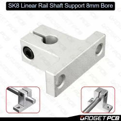SK8 Linear Rail Shaft Support Bore 8mm Linear Bearing Rail