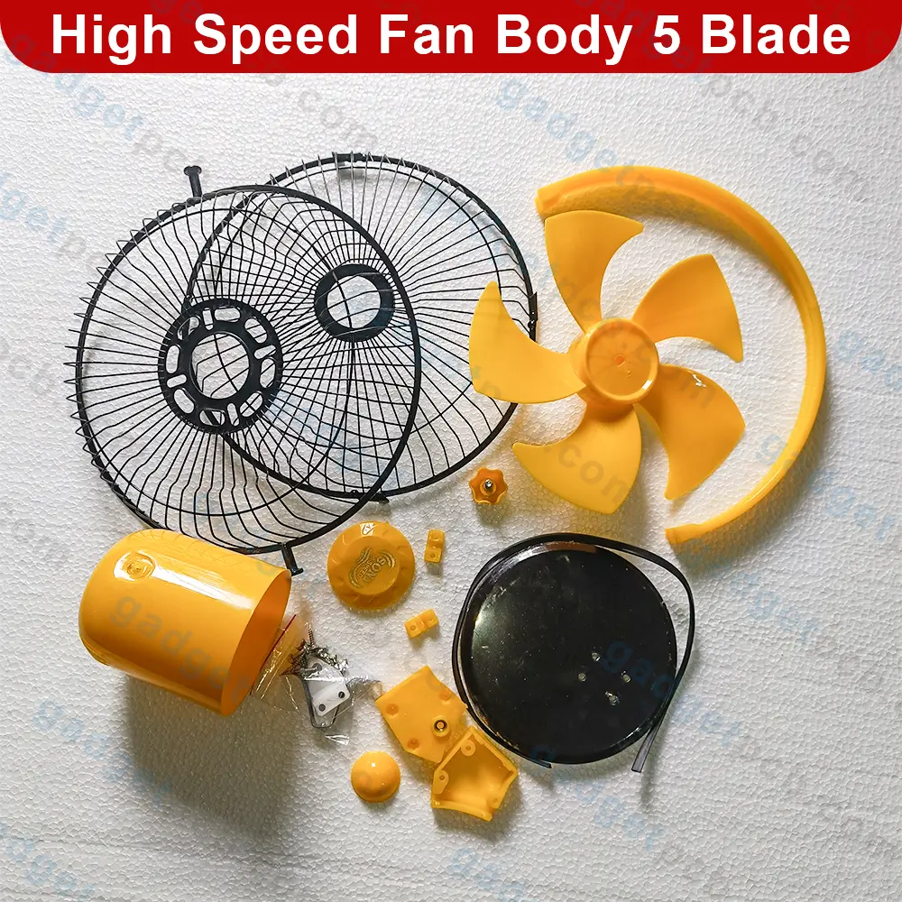 Solar Fan DC 12V to 6V High Speed Fan Body Parts Kit with 5 Blades Pakha Net Cover No Motor Include 3 Solar Fan DC 12V to 6V High Speed Fan Body Parts Kit with 5 Blades Pakha Net Cover No Motor Include - Image 3