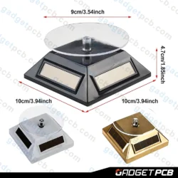 Alternative view of Solar Showcase 360 Degrees Display Stand, Rotating Turntable for Watch Phone Jewelry Display Stand