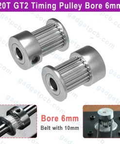 20 Teeth GT2 Timing Pulley Bore 6mm Belt with 10mm Aluminum