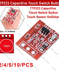 TTP223 Capacitive Touch Switches Button DC 2V 5.5V Low Power Consumption Touch Sensor Switch Module