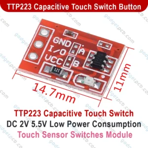 TTP223 Capacitive Touch Switches Button DC 2V 5.5V Low Power Consumption Touch Sensor Switch Module